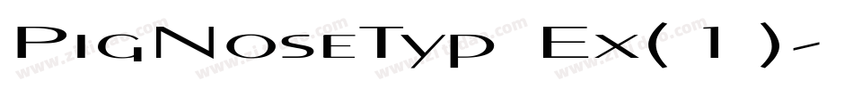 PigNoseTyp Ex(1)字体转换